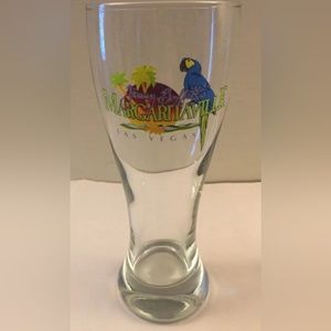 Jimmy Buffet's Margaritaville Las Begas Pilsner Beer Drink Glass 20 oz 8.5" tall